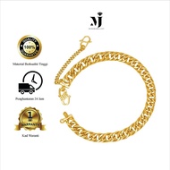 MJ Jewellery Emas Korea Emas Bangkok 24K JSL C85 7N Bracelet Rantai Tangan Lipan Pasir