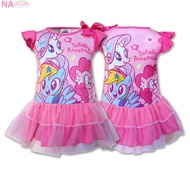 My Little Pony ชุดกระโปรงเด็กหญิง ลายการ์ตูน โพนี่ My Little Pony จาก NADreams  ชุดเดรส เด็กผู้หญิง สีชมพู