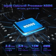 GX59 Mini PC คอมพิวเตอร์เดสก์ท็อปสำหรับโปรเซสเซอร์ Intel Celeron N5095 4 Core 2.9GHz พร้อม Triple Di