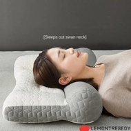 LEMONTRE8EDY Orthopedic Deep Sleep Pillow, Cervical Support Neck Massage Sleep Apnea Pillow,  Non-Co