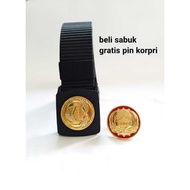 Korpri belt Korpri belt + Korpri Pin Korpri panding belt lolos airport asn belt red