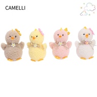 CAMELLI Easter Decorations, Funny Design Handmade Plush Baby Chick, Party Favor Plush Material  Colo
