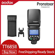 Godox TT685II On-กล้องถ่ายรูปความเร็วสูง2.4G ระบบแฟลช X แบบไร้สาย TTL HSS อุปกรณ์เสริมไฟถ่ายรูปตัวยิ