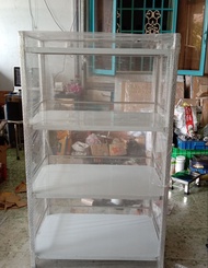 Kệ inox 4 tầng tấm.Kích thước 50x80cm.Inox 201 dày .Tổng chiều cao phủ bì khoảng 138cm tầng cách t