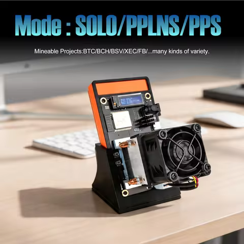Bitaxe Gamma 602 Bitcoin Solo Mining Machine 1.7~1.8TH/s – Open Source Lottery Miner, Overclockable 