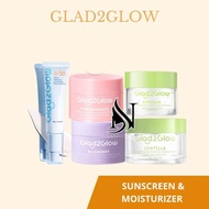 Glad2glow Sunscreen | 5% Niacinamide Brightening Moisturizer | 5% Blueberry 5x Ceramide | [Import]La