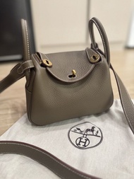 Hermes Mini Lindy 大象灰