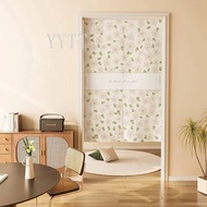Simple Floral Pattern Door Curtain Room Divider  Blackout Noren Living Room Bedroom Kitchen Entrance