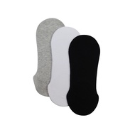 TIS0075B - BENCH/ 3-in-1 Foot Socks - Black/Gray/White