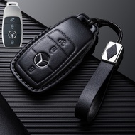 Benz GLB220 Key Case Genuine Leather GLB200 Dedicated EQB350 Car Key Case EQB35AMG Protective Buckle
