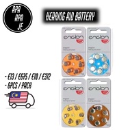 [GENUINE] 6pcs/pack Engion Zinc Air Hearing Aid Batteries A13 13A E13 ZA13 13 PR48/A10 E10/a312 e312