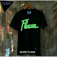 kaos distro flava glow in the dark / baju flava glow