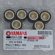 M3 / NMAX / Mio i125 / Mio 125 / Aerox Pulley Ball 12G Roller Set 2PH-E7632-20 - Yamaha Genuine Part