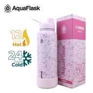 AquaFlask Tumbler (IL Terrazzo)Hot and Cold Spout Lid Wide Mouth Vacuum Leak Proof Stainless Steel D