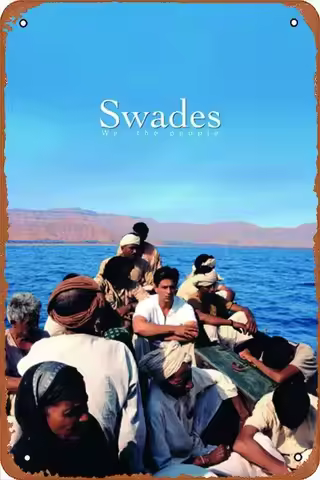 Swades - Shah Rukh Khan - Bollywood Classic Hindi Movie Poster Metal Tin Signs Room Wall Decor Sign 