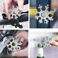 18 in 1 Portable Multi Snowflake Shape Wrench Saker Kunci / Snowflakes Multi Tool Wrench Saker Tool 