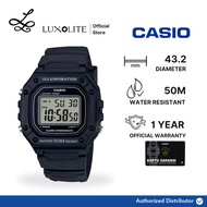 [Luxolite] Casio W-218H-1AVDF Digital Black Resin Watch W-218H-1A W218H-1A W218H-1