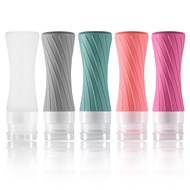 Leakproof Silicone Travel Bottles TSA Airline Carry-On Approved Refillable Portable Liquid Container