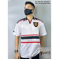 Áo Bóng Đá Retro Manchester United 1998/1999 - Sân Khách bản cao cấp vải Cotton Polyester