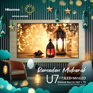 HISENSE 100" Mini-LED ULED 4K UHD Smart TV U7K SERIES 100U7K Voice Control 144Hz