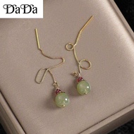 emas 916 original malaysia Hetian Jade Ear Thread Female mother's wife gift