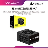 Corsair SF1000 SFX Power Supply | 1000W | Fully Modular PSU | ATX 3.1 | PCIe 5.0 Ready | Mini ITX PS