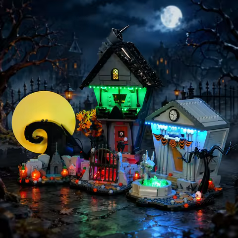 Hprosper LED Light for LEGO 21351 Disney Tim Burton's The Nightmare Before Christmas Decorative Lamp