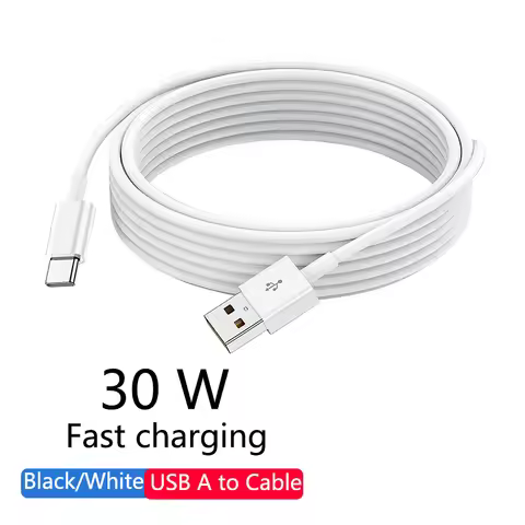 30W USB A To Type C Cable Date Syuc Fast charging Cord For Samsung Huawei Xiaomi USB C phone Fast ch