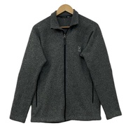 HAGLOFS Blouson Jacket Knit gray Zip Long sleeves White Direct from Japan Secondhand