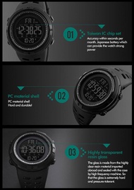 jam tangan pria sport suunto eiger style skmei anti air 50m -Arvenmore