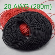 200/100/50M 20AWG Gauge Silicone Wire Wiring Flexible Stranded Copper Cables