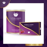 คอลลาเจน Ubereen Premium Dipeptide+Peptide 1 กระปุก คู่วิตามินซี 1 กล่อง วิตามินซี Q10 กลูต้า ผิวออร