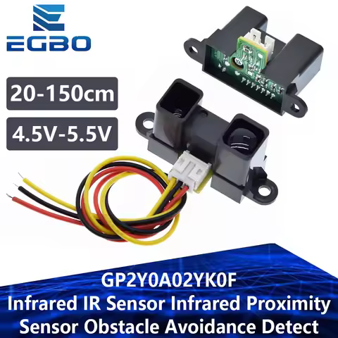 GP2Y0A02YK0F Infrared IR Sensor Infrared Proximity Sensor Obstacle Avoidance Detect 20-150cm Distanc