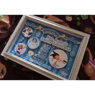 Baby Bio 3D 15R | Children's Birth Nameplate | Baby Name Frame | 3d Pop up Children's Bio