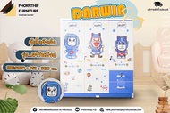 [สินค้าพร้อมจัดส่งใน3วัน] ตู้เสื้อผ้า 3 บาน ดาวิน บลู DARWIN BLUE Size : W120 * D52* H120cm.
