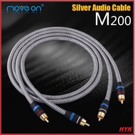 Move On M200 OFC 2RCA to 2 RCA Audio Cable Male to Male Gold-Plated 1m 2m 3m 5m - RCA Cable Audio fo