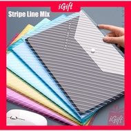 A4 Plastic Button Files 1PCS/Dokument Folder Plastik A4/Poket Fail Butang A4 1PCS