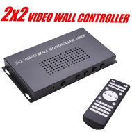 HDMI 2x2 Video Wall Controller 1x2 1x3 1x4 2x1 3x1 4x1 USB U Flash Player Video Wall Monitor Splicing Box 1080P 2 3 4 Way TV Processor Image Stitching Converter