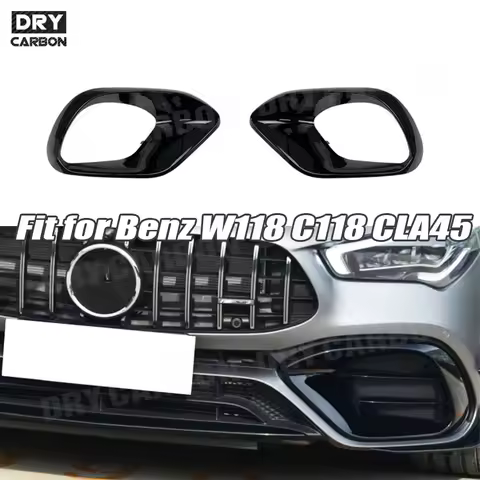 ABS Front Bumper Lip Splitters Flaps Apron Body Kits for Mercedes Benz W118 C118 CLA45 AMG 2020+