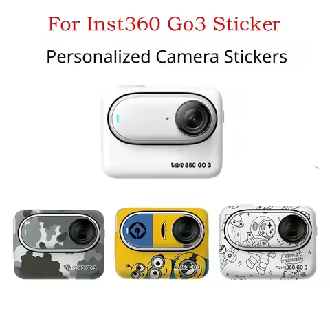 PVC Stickers For Insta360 Go3 Protective Film Fill Cover Scratch-proof Decal Removable Skin for Inst