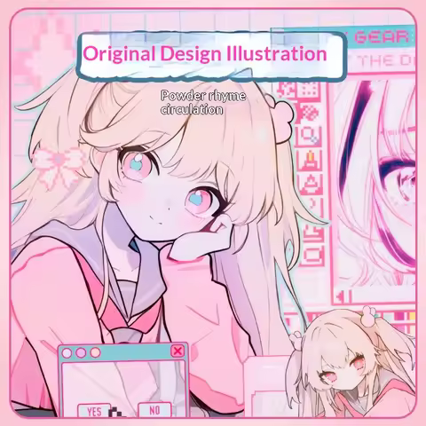 ATK Nana Mousepad Two-dimensional 4mm Thick Extra Large Neutral Sliding Pad Non-slip FPS Gaming Mous