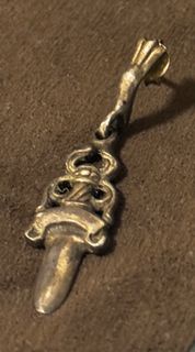 Chrome Hearts style 925 dagger ring
