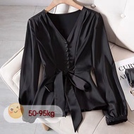 blouse women blause wanita v neck shirt blouse women long sleeve blouse plus size baju muslimah labu