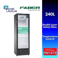Faber Showcase R600a With Double Layer Tempered Glass (240L) FRESCO SC-249BK