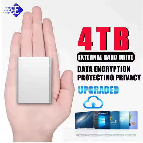 Upgraded External SSD 1TB Portable SSD USB Type C USB 3.1 2TB 4TB Solid State Drive Mobile Hard Disk