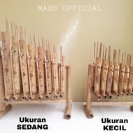 Angklung / Angklung Set 8 Nada Satu Oktaf Ukuran Sedang Untuk Anak Sd