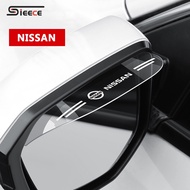 Sieece 2PCS Car Rearview Mirror Rain Eyebrow Rain Shield Sticker Car Accessories For Nissan NV200 Note Qashqai Sylphy Kicks Serena NV350 X-Trail Elgrand Navara