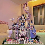 Disney Garden Princess Castle Compatible with Lego Girl Building Blocks Mori Girl Difficult Large Assembled Toy Gift