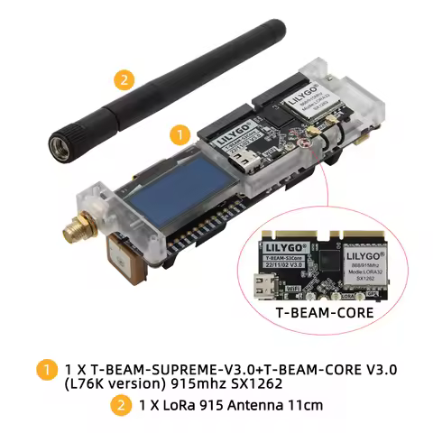 SoftRF T-Beam SUPREME ESP32-S3 LoRa Development Board with SX1262 868/915MHz GPS U-blox L76K WiFi Bl