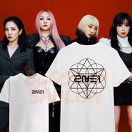 KATUN 2NE1 T-Shirt with Front and Back Logo | 24s Combed Cotton CL Boa Dara Minzy Blackjack Kpop